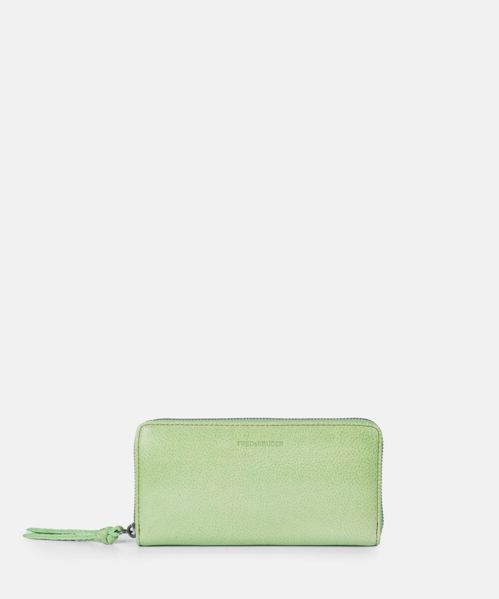 FREDsBRUDER Geldbörse Dear Big Zip Around Wallet Cute Green OS