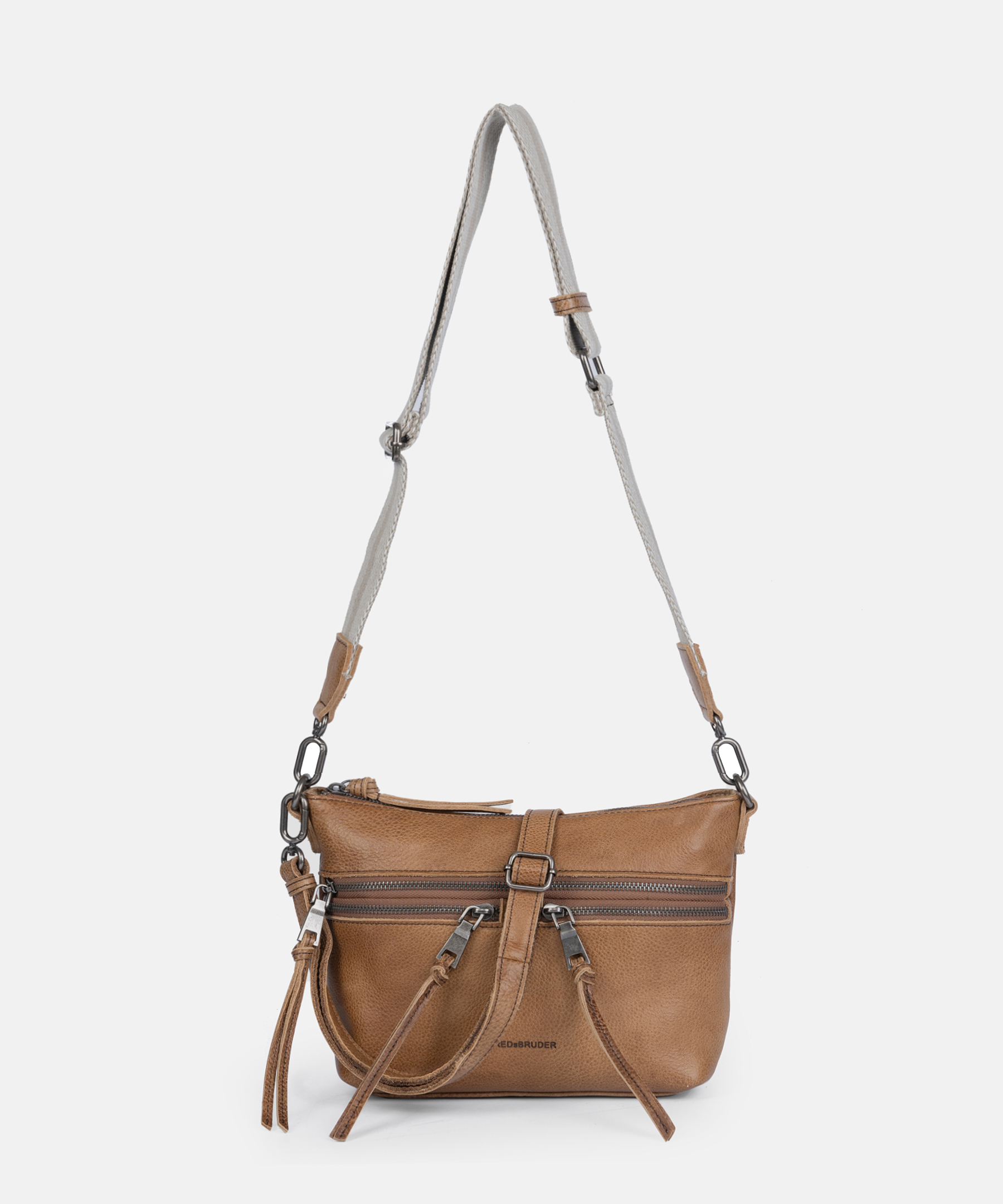 SEIDENFELT Tasche Dear Crossbag With Front Zipper Caramel OS