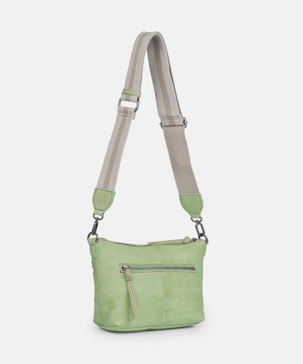 SEIDENFELT Tasche Dear Crossbag With Front Zipper Cute Green OS