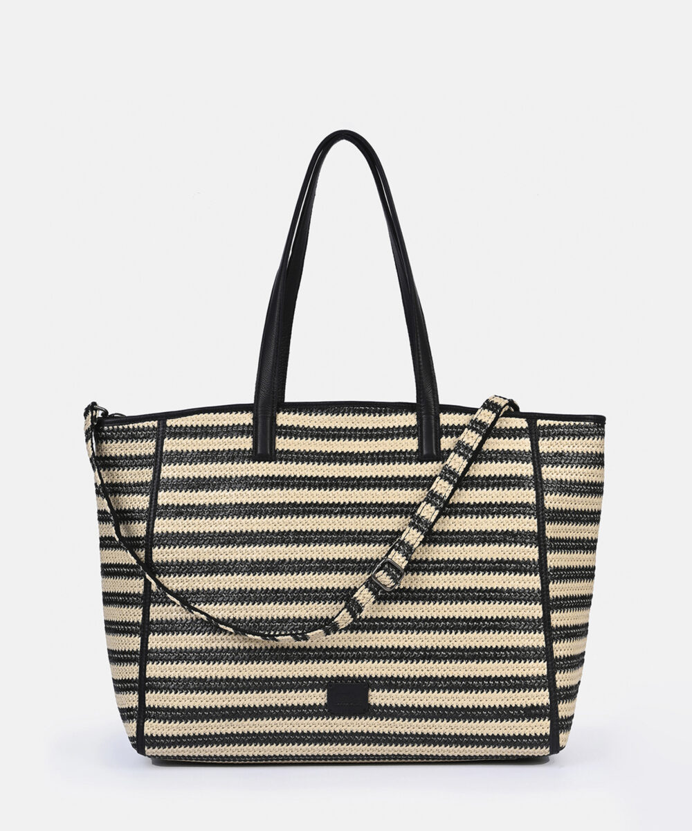 FREDsBRUDER Tasche Sommerliebe Shopper Black Stripes OS