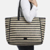 FREDsBRUDER Tasche Sommerliebe Shopper Black Stripes Tragebild OS