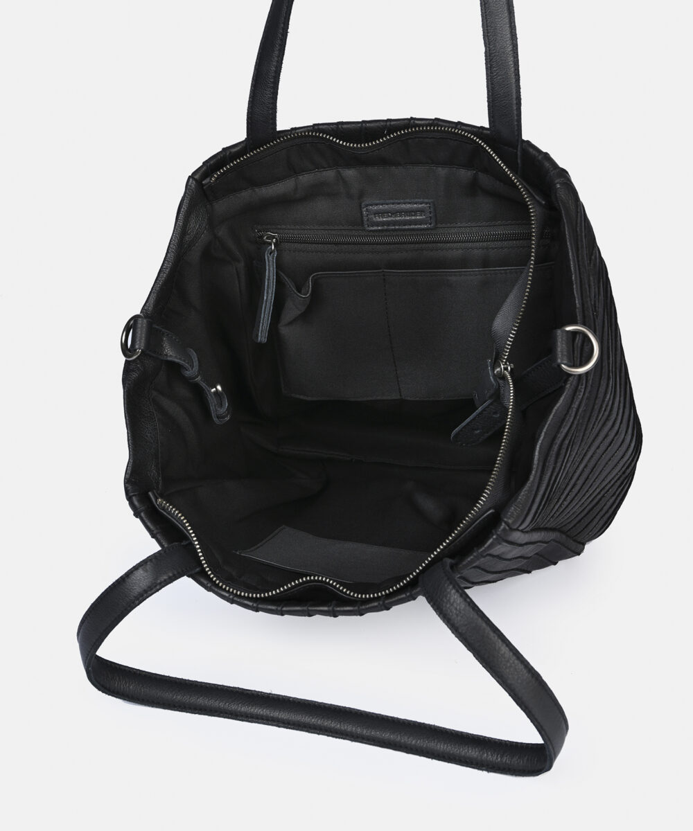 FREDsBRUDER Tasche Streifenhörnchen Black OS