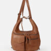 FREDsBRUDER Tasche My Old Friend Hybrid Hobo Dark Caramel OS