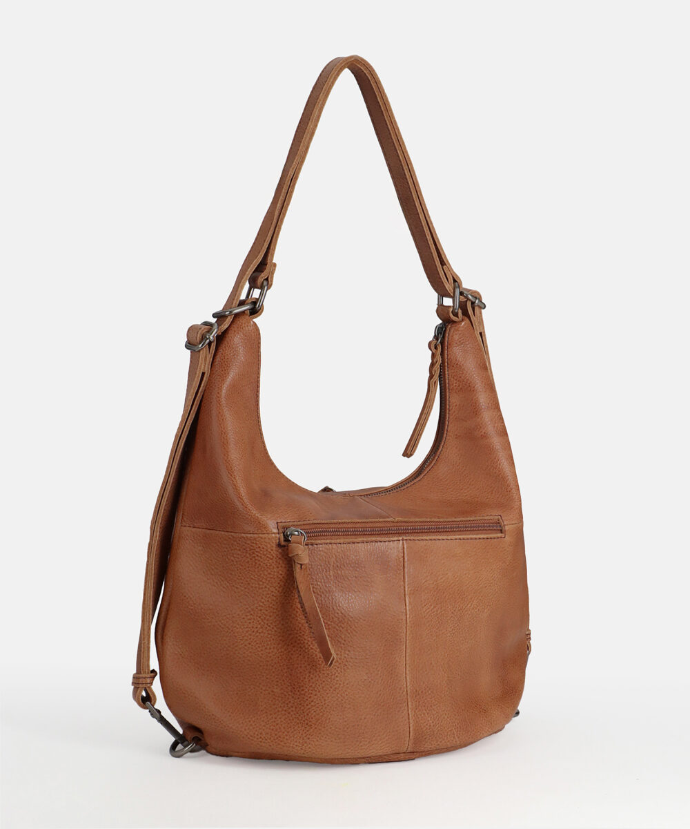 FREDsBRUDER Tasche My Old Friend Hybrid Hobo Dark Caramel OS