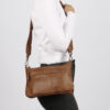 FREDsBRUDER Tasche My Old Friend Crossbag Dark Caramel Tragebild OS